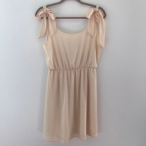 Tie shoulder dress